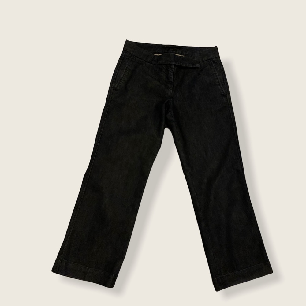 Express Dark Denim Capri